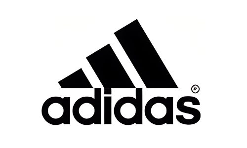 Black Adidas brand logo