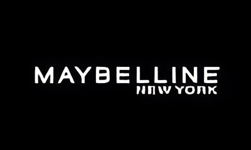 Maybelline logo on black background