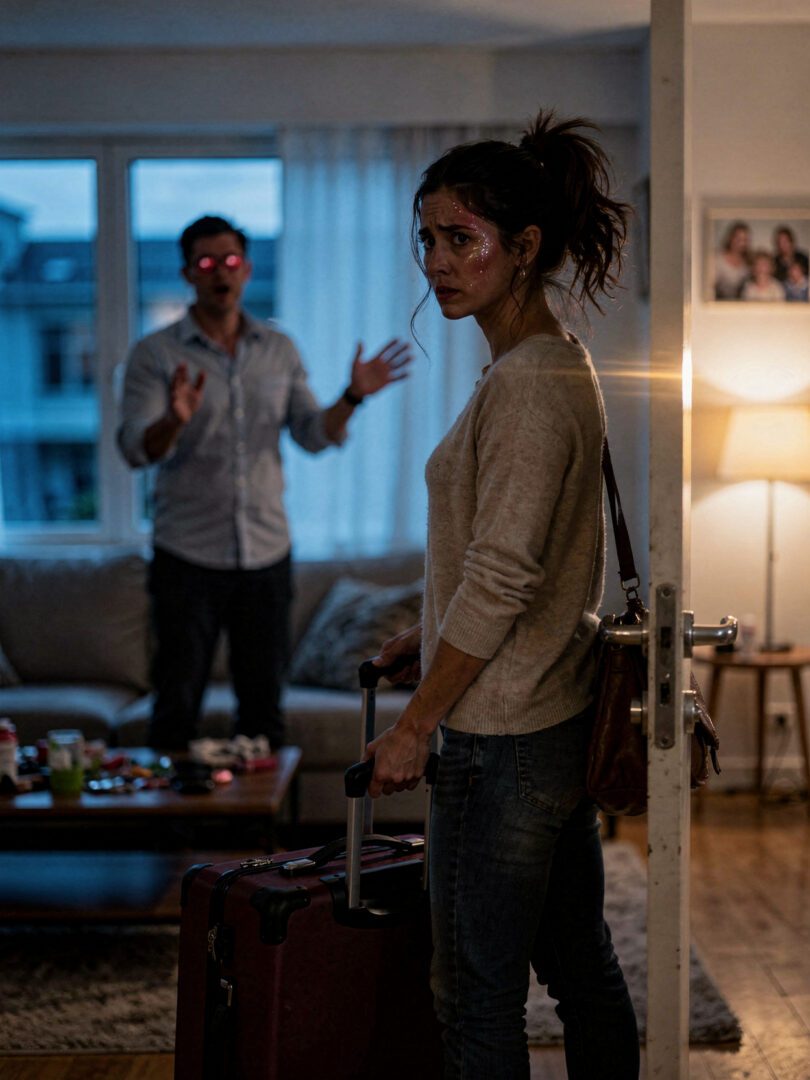 Woman leaving an unhappy relationship to rebuild her confidence and life after divorce through the Divorce to Domination retreat.