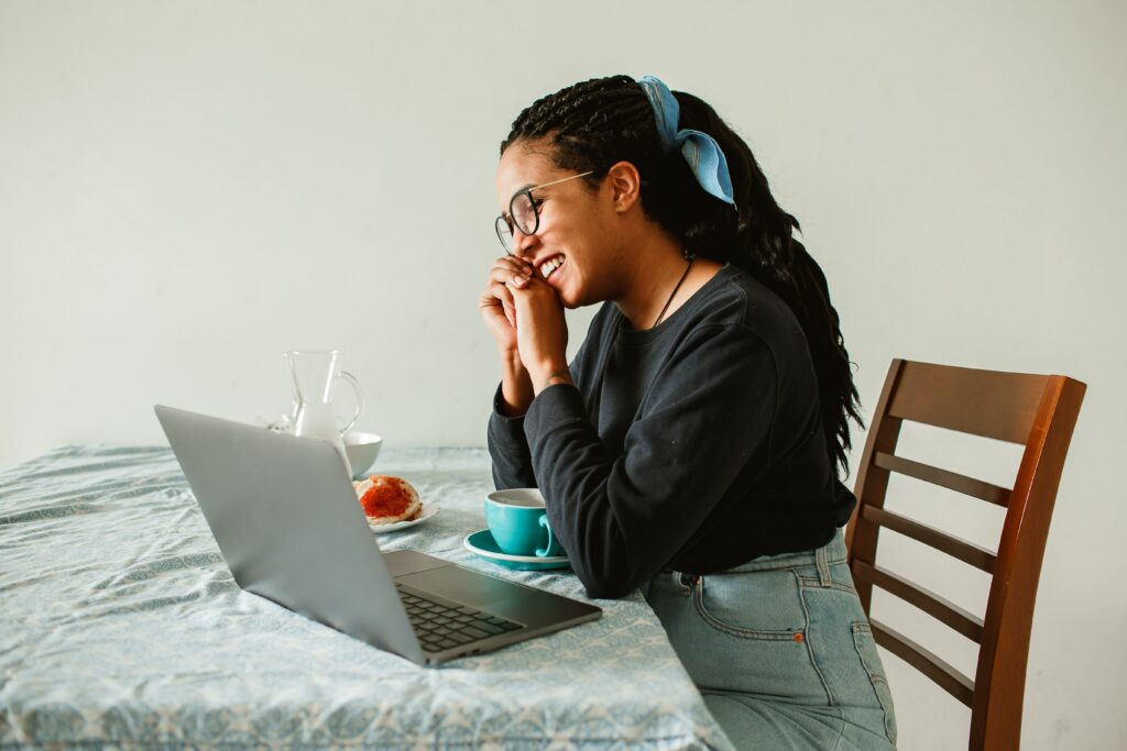 Woman creating a new life after divorce