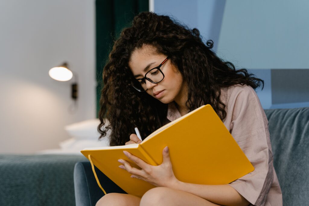 Woman creating new routines after divorce