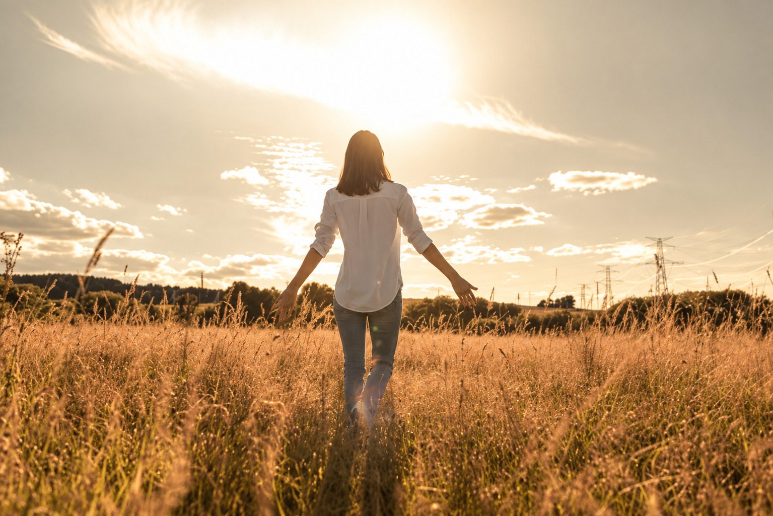 Woman starting over and rebuilding her life after divorce